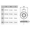 SKIR'CO (Pack of 150) Zinc Plated M12 Washers Washers with