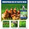 Moyios Green Plastic Chicken Wire Mesh 15.7in*10ft Durable Plastic Chicken