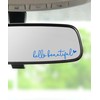 RACOONA Rearview Mirror Decal,Hello Beautiful Decal,Car Accessories Stickers Rearview Mirror