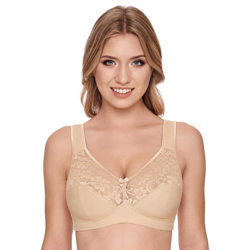 Susa Women's No-Wire Bra (Pack of 2) - Champagne skin,
