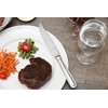 Fortessa Caviar 18/10 Stainless Steel Flatware Solid Handle Steak Knife,