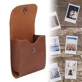 Photo Pouch Album for Square SQ10, Camera Film Accessories Case Bag for SQ10, Protective Case Leather Bag Cover Mini Photo Case Pouch (Brown)