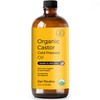 Organic Castor Oil (Glass Bottle) 16oz – Stomach, Hair Growth