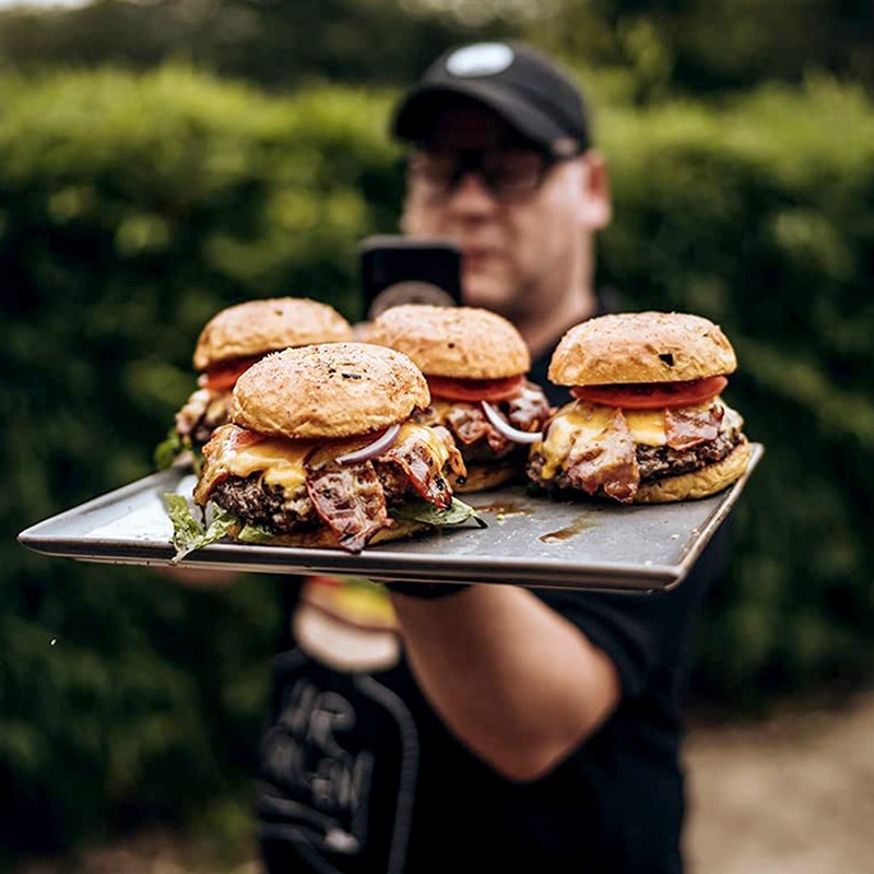 Moesta-BBQ 19249 BurgerCover Set of 2 Melting Bell for Cheeseburgers