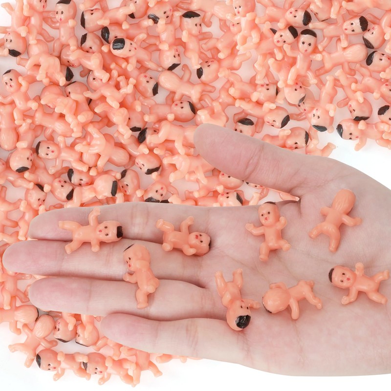 120 PCS Plastic Babies for Games, 1 Inch Bulk Mini