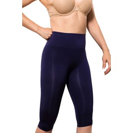 Farmacell Bodyshaper 604Y (Blue, S) Short INNERGY FIR Effect Anti Cellulite Slimming Capri Shorts