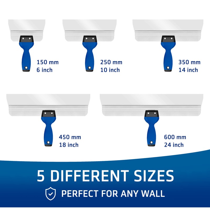 HOGARD Pro Taping Knife 24", Stainless Steel Drywall Skimming Blade,