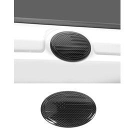 DSWSQ for Toyota Emblem Rear Tailgate Badge Emblem Logo Cover Trim Fit for Toyota Series, for Camry, RAV4, Corolla, Tacoma, Highlander, 4Runner Series, 5.27×3.7 inches, Carbon Fiber