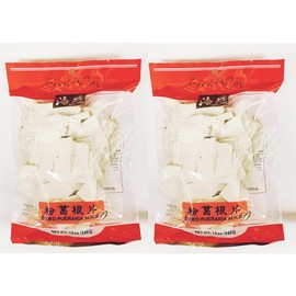 Dried Pueraria Root Slices, 12 oz, 340g, Pack of 2 粉葛根片