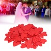 Pack of 100 Wooden Hearts, 4 cm Red Heart Shape