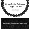 CARITATE Black Lava Rock Bracelets for Men Women - Mens