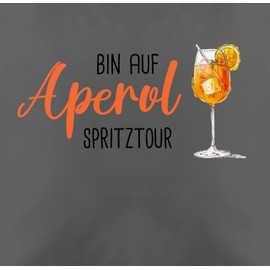 Cushion Cover – Carnival & Fancy Dress – Cushion – Am auf Aperol Spritztour JGA Girls' Evening Spritz Tour – 50 x 50 cm – Grey – Carnival & Carnival Fun Fancy Dress