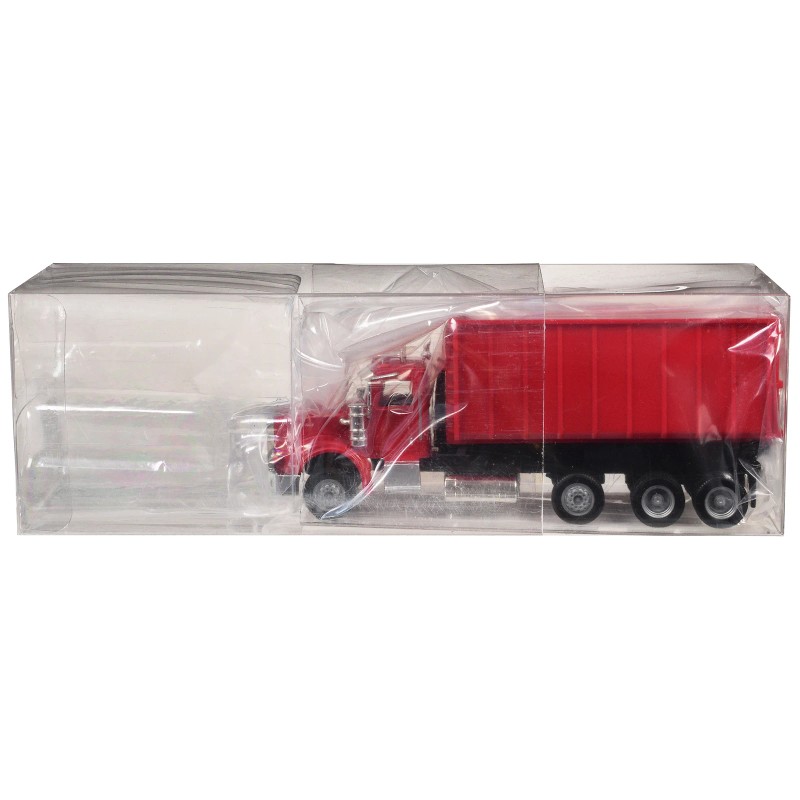 DCD Peterbilt 367 Red Roll-Off Dump Truck 1/87 (HO) Plastic
