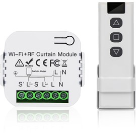 Nizirioo Roller Shutter Control Retrofit Set, Roller Shutter Motor Control from RF Remote Control + Receiver Module, Up to 100 m Range, Switch for Shutters, Blinds, Awnings, Consisting