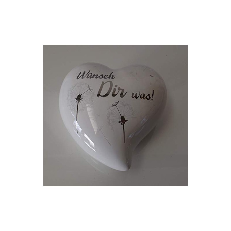 Casablanca Money Box Dandelion Heart Shape, Core