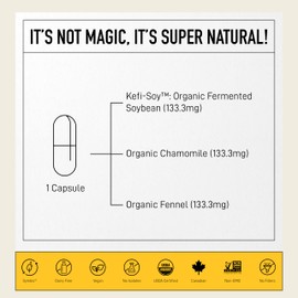 Living Alchemy Gut Health Supplement - Your Flora Probiotic Comfort with Fermented Soybean, Chamomile, Fennel, Prebiotics, Digestive Enzymes, Probiotics for Men & Women - Vegan, Non-GMO - Living Alchemy, 60 Pcs