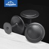 HOMOTEK 25 Pack Cabinet Knobs Drawer Pulls Zinc Stepped Round