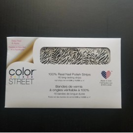 Color Street Nail Strips A Roaring Time Clear Overlay C53