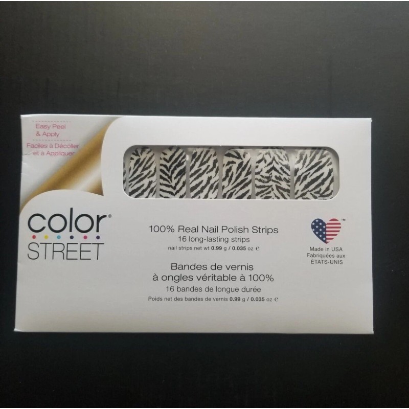 Color Street Nail Strips A Roaring Time Clear Overlay C53