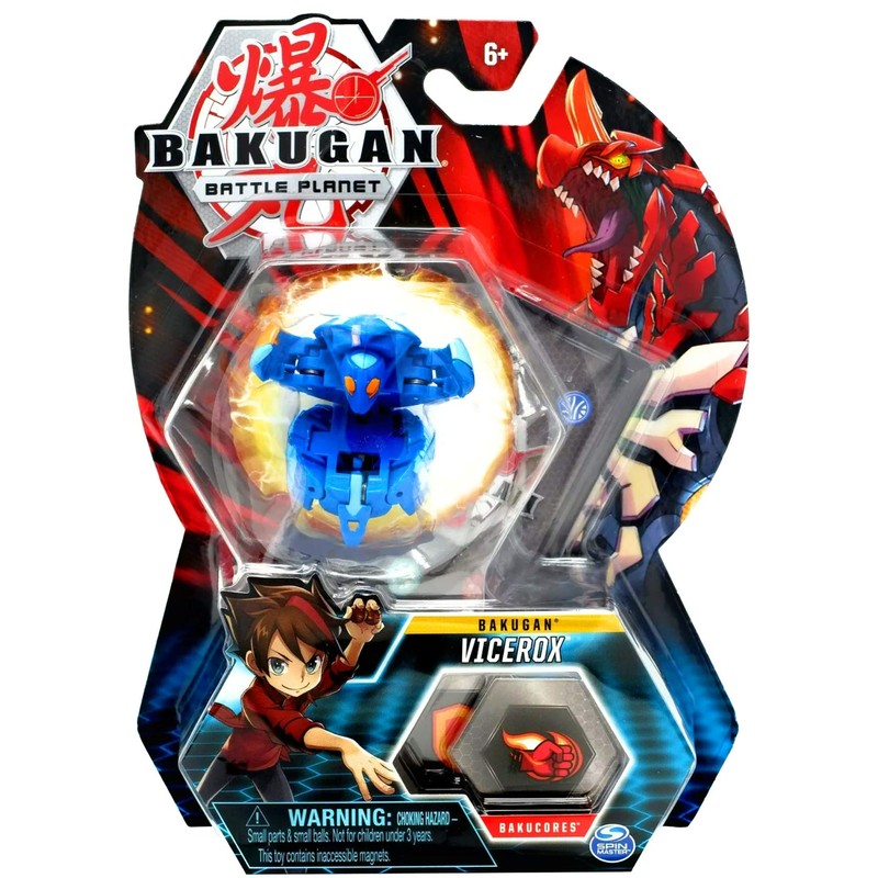 Bakugan, Vicerox, 2-inch Tall Collectible Transforming Creature, for Ages 6
