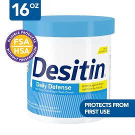 Desitin Diaper Rash Cream, Rapid Relief, Creamy 16 oz (454 g)(Pack of 2)