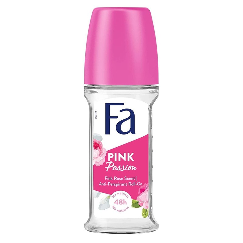 Fa Deodorant 1.7 Ounce Roll-On Pink Passion (50ml) (3 Pack)