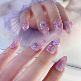 ButterflyHandmade nail tips  - Coffin / 버터플라이수제네일팁  - 코핀