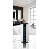 Seiko Clock SS201W Alarm Clock, Multi-Sound Clock, Waterproof, Digital, White,