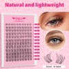 PRO Lash Clusters Kit DIY Lash Extension Clear Band Natural