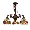 Chloe Lighting Serenity Victorian-Style 3-Light Dark Bronze Finish Mini Chandelier