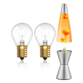 25W Lava Lamp Bulb, S11 E17 Base, 25W 120V for 14.5-Inch Lava Lamp Light Repalacement Bulb, Dimmable Bulbs E17 Base Bulbs 2-Pack