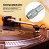 5 Pin DIN Turntable Female Plug Gold Plated Brass Stable