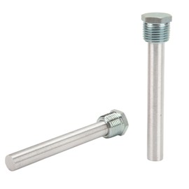 2-Piece Anode Rod, Robust, Reliable, 1/2" NPT Thread, Blue Zinc Cap, Magnesium Anode Rod for RV Water Heaters. Ensure with this anode for