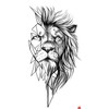 6 Sheets Temporary Lion Tattoo Wolf Tattoo Animal Tattoo Arm