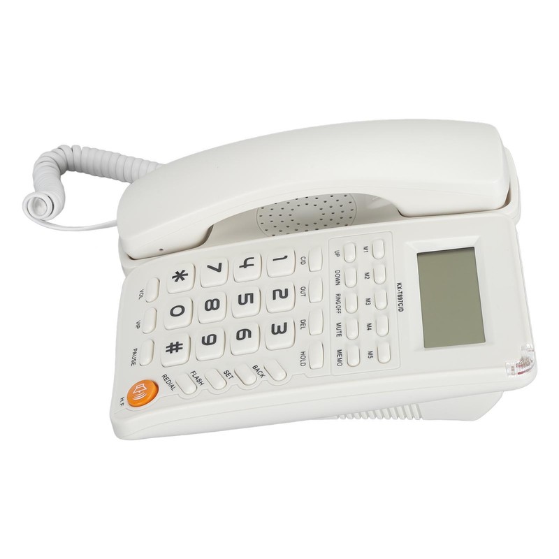 Desktop Telephone Big Button Corded Landline Telephone 16 Bit HD