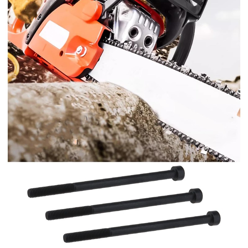 eMagTech 3 Set Muffler Gaskets with Muffler Bolts Compatible with
