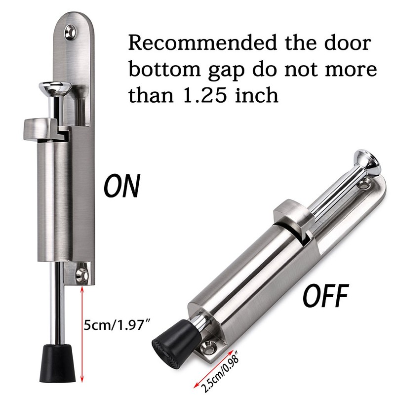 Sumnacon Kickdown Door Stops, Stainless Steel Easy Step Door Stopper,