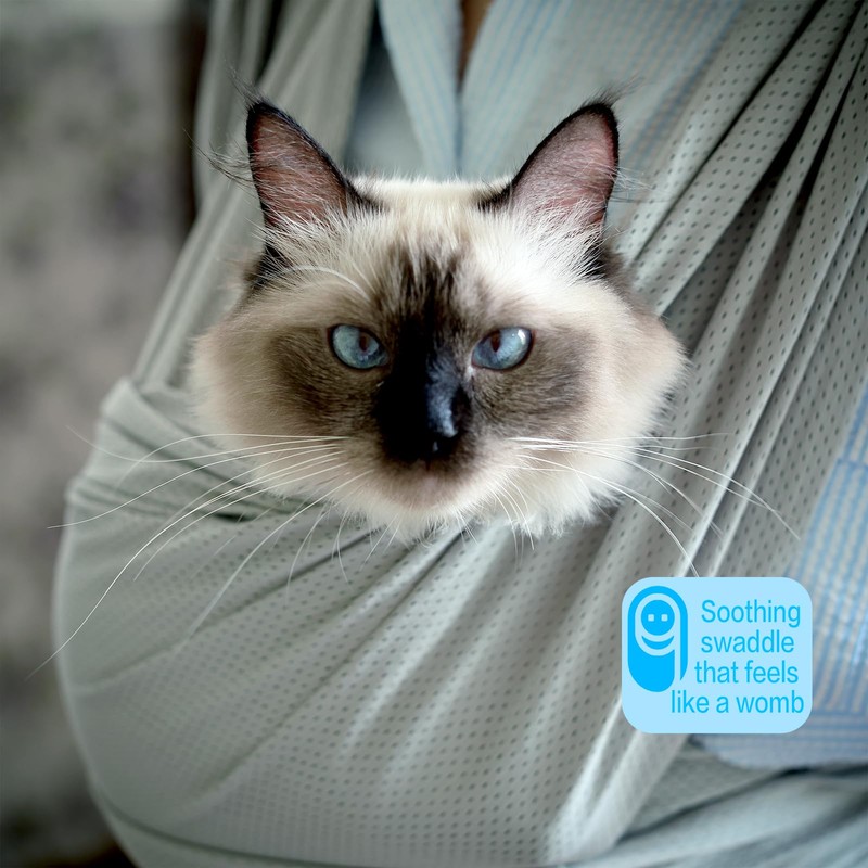 Dog Sling Carrier for Small Dogs, Front Handsfree Cat Sling