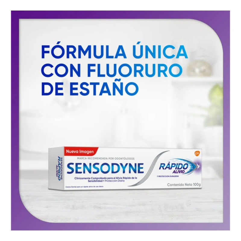 Pasta de Dientes Sensodyne Rápido Alívio y Protección Duradera Pasta