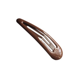 Brown Snap Hair Clips for Girl Women ROCST Metal Blakck Styling Accessories Bobby Hairpins for Thick large Hair 20 pcs (5cm (2 inch), Brown)