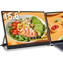 Universal FHH Portable Monitor for Laptop, 15.6'' 1080P FHD Laptop Screen Extender