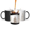 Thermoreagierende Tasse Magische Tasse – Weihnachtsbäume Winter Geschenk Weihnachtsmann –
