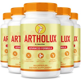 (5 Pack) Artholux Capsules – Natural Joint & Cartilage Support for Flexibility, Mobility & Comfort | Premium Blend for Everyday Active Movement | Gentle, Easy-to-Take Artho Lux Pills (300 Capsules)