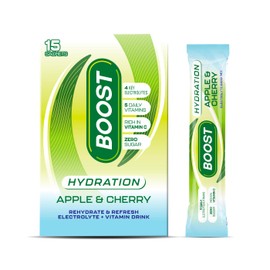 Boost Hydration Powder Apple Cherry, 15 Pack, 7g Sachets