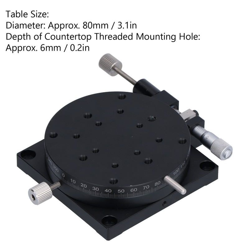 Manual Rotating Linear Stage Sliding Table Rough Tuning 360° with