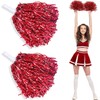 KOMUNJ 2 Cheerleader Pom Poms, Foil Cheerleader Pom Poms with