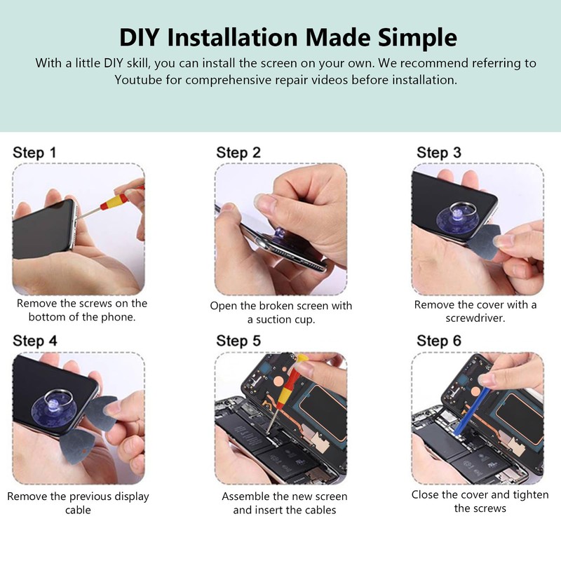 Yoidesu Pantalla para Note 10, Reemplazo de Pantalla LCD para