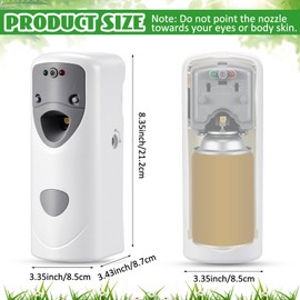 Qualirey Automatic Fly Spray Dispenser Mosquito Flying Insect Control System for Bathroom, Room, Equine, Country Vet Supplies 24 Hour Spray Dispenser Air Freshener (Liquid Not Included)