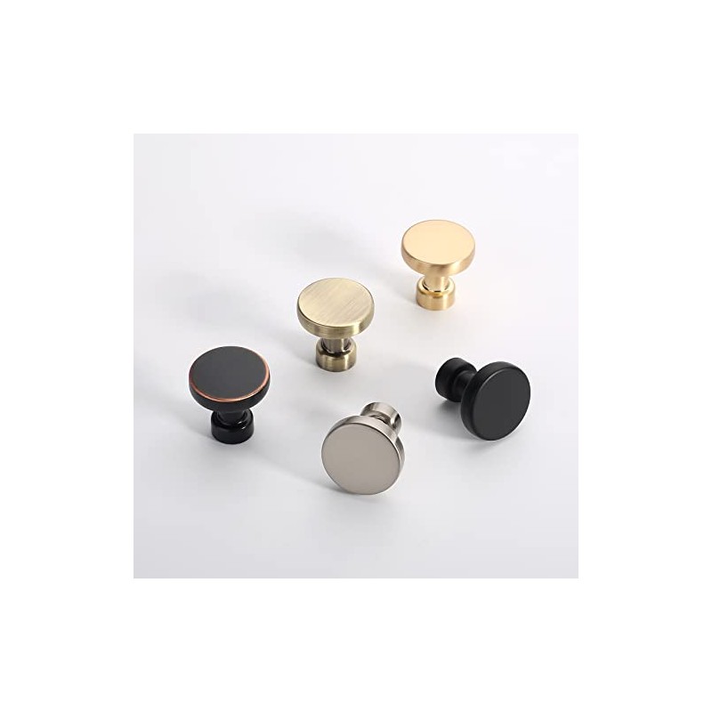 Amerdeco 10 Pack Champagne Bronze Kitchen Cabinet Knobs and Pulls