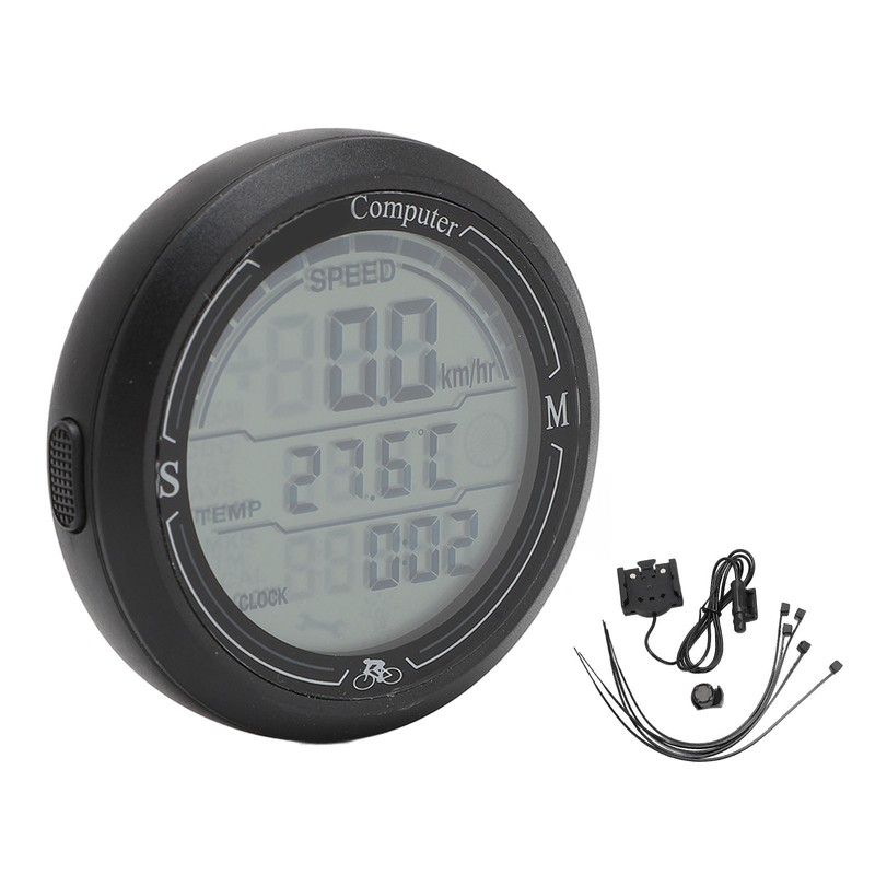 Cycling Speedometer Odometer Multi Function Electronic Speed Tester Temperature Time